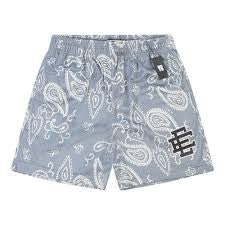 Eric Emmanuel ‘Grey Paisley’ Shorts