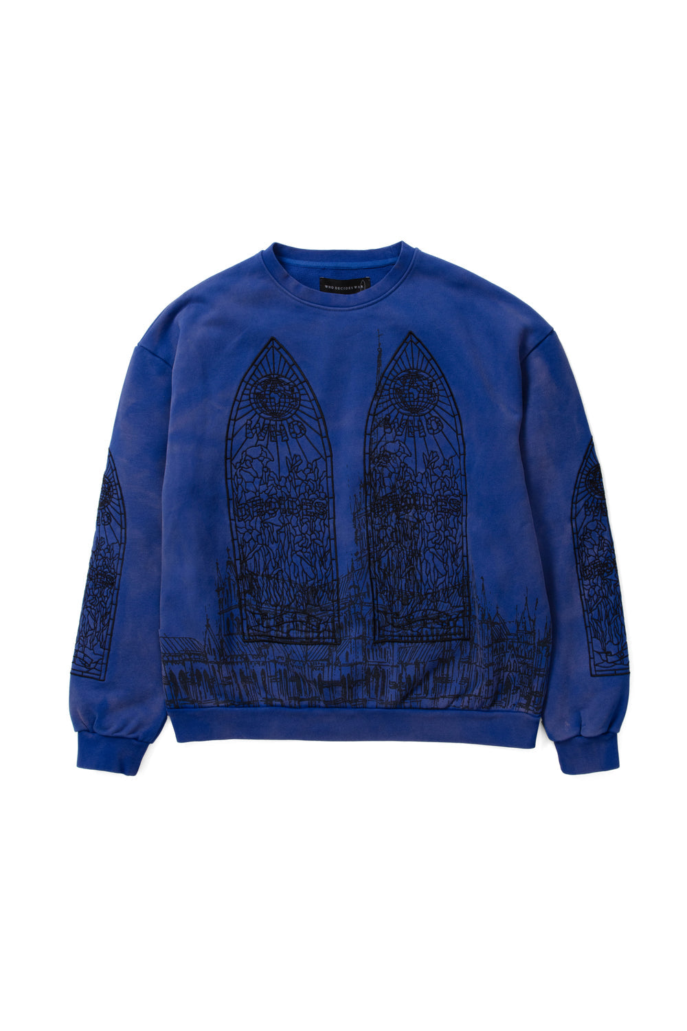 Who Decides War Cathedral Pullover Sweater Blue