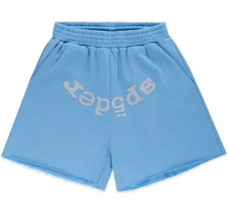Sp5der OG Dusty Blue Web Short