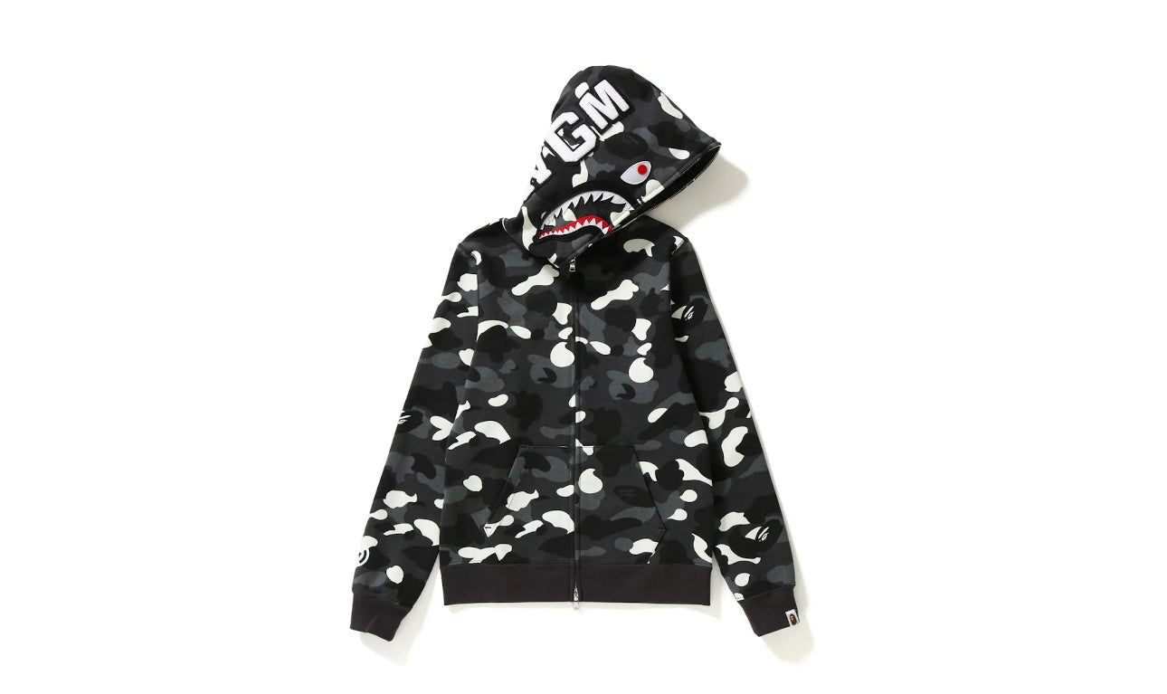 Bape #6 City Camo Shark WGM Full Zip Hoodie