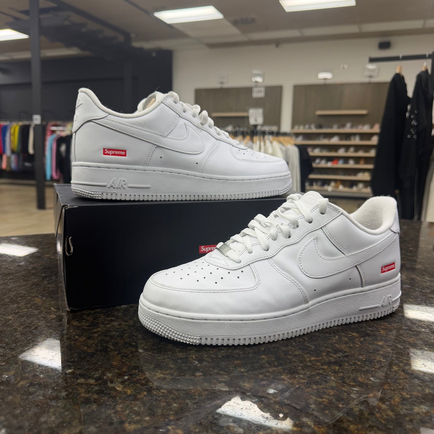 Nike Supreme Air Force 1s used with box