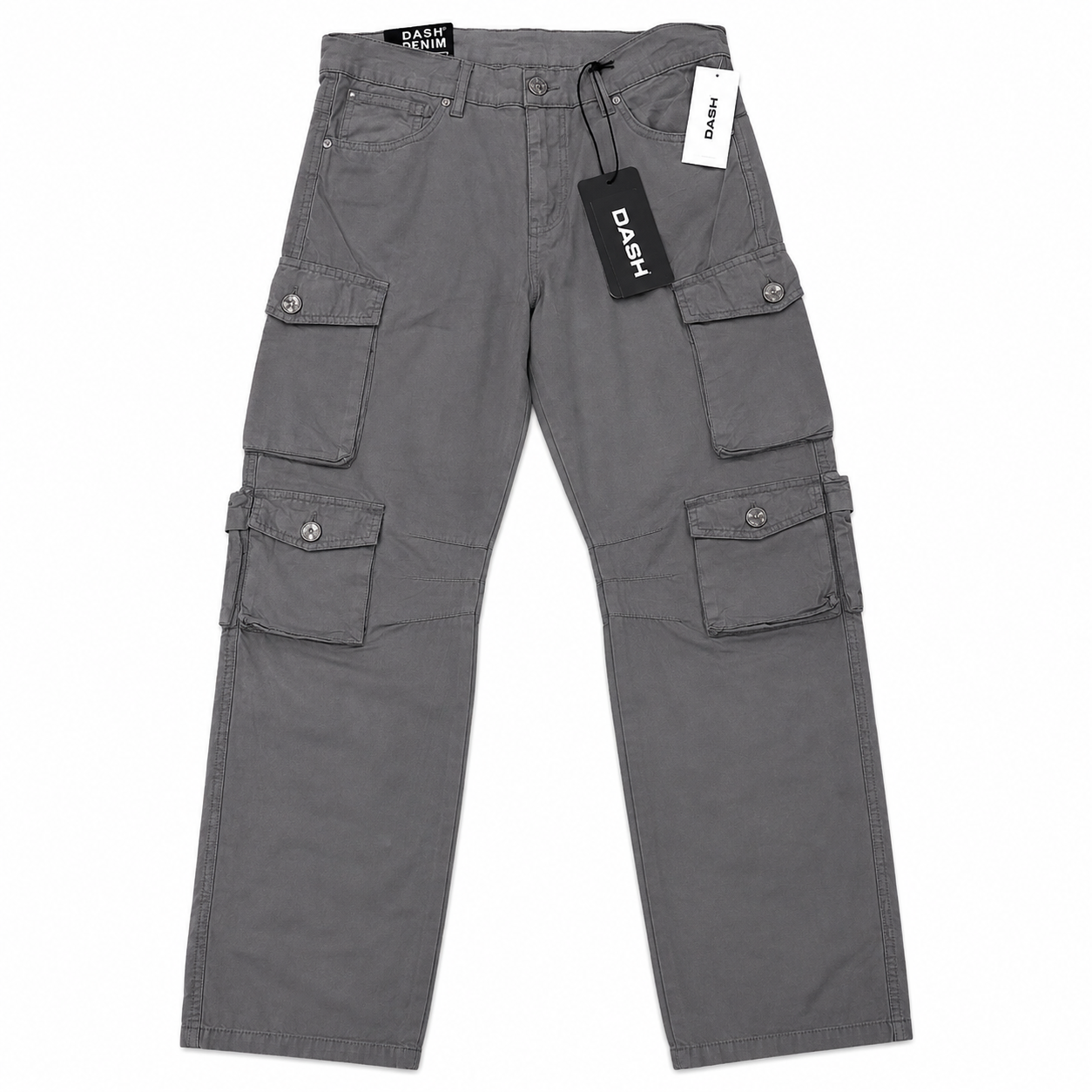 Dash Baggy Fit Grey Cargo Jeans