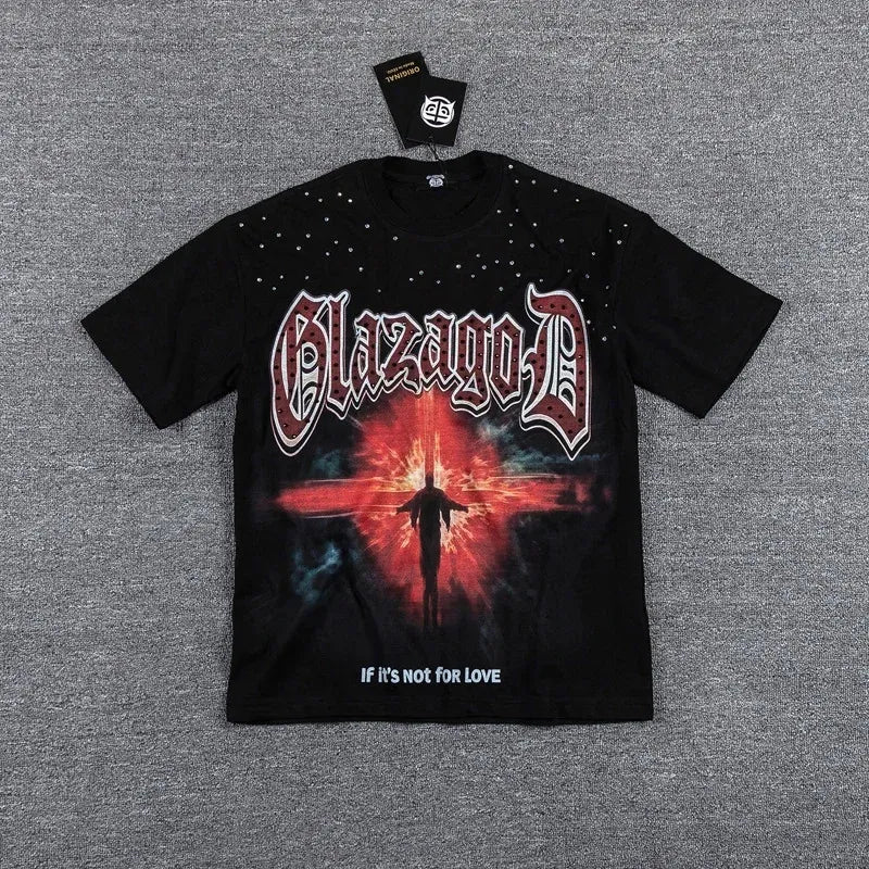 Glazagod Black Red Tee