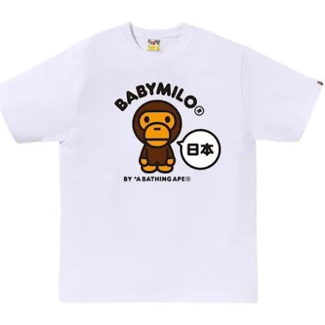 Bape White Japan Milo Tee