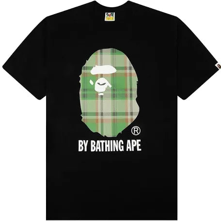 Bape Black Check Green Tee