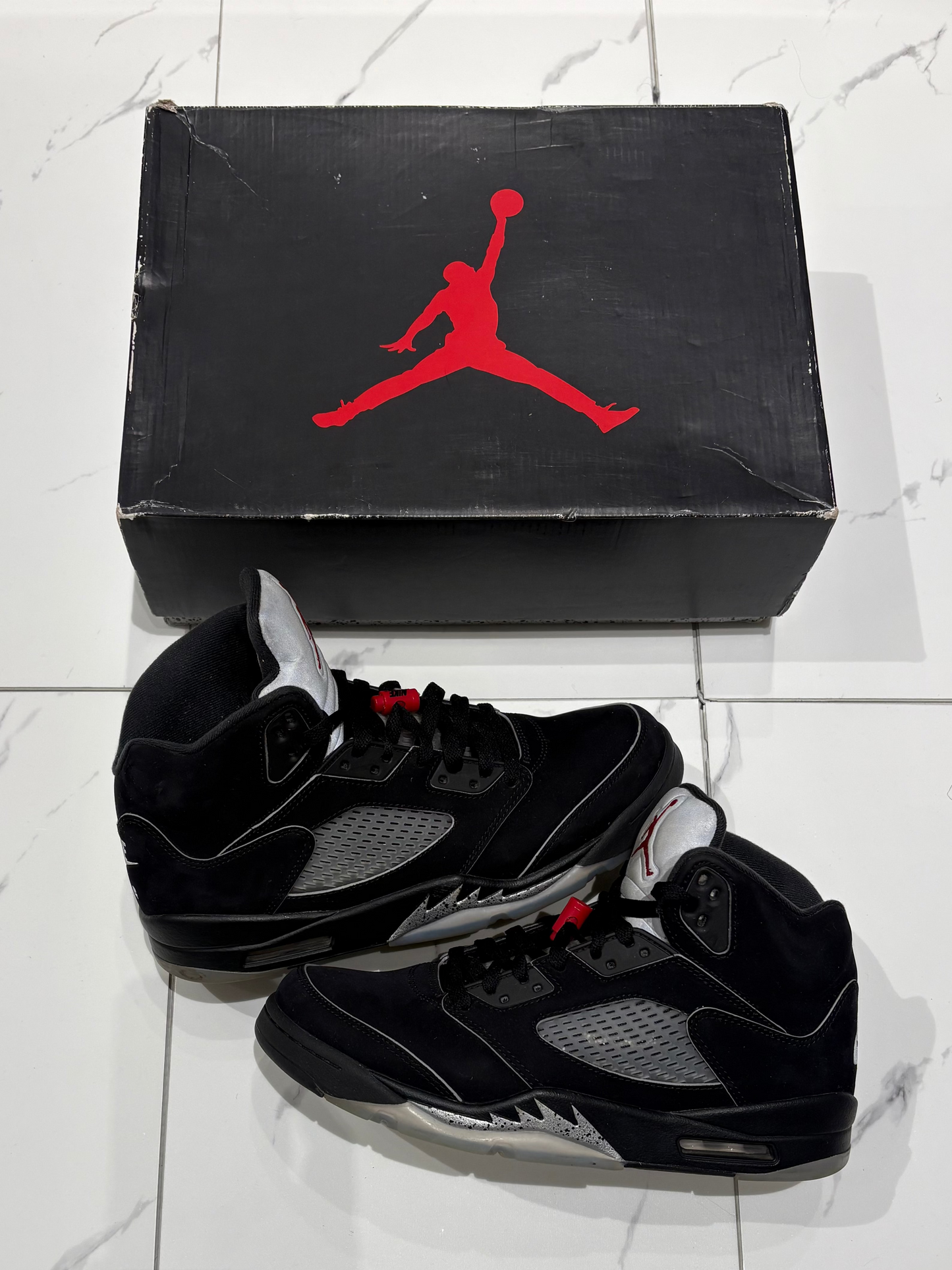 Jordan 5 Black Metallic USED W BOX
