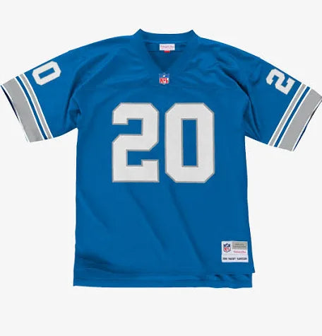 Barry Sanders Detroit Lions 1996 Blue Legacy Jersey