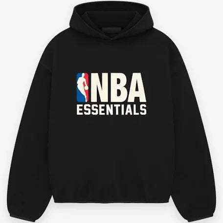 ESSENTIALS × NBA Essentials "Black " hoodie