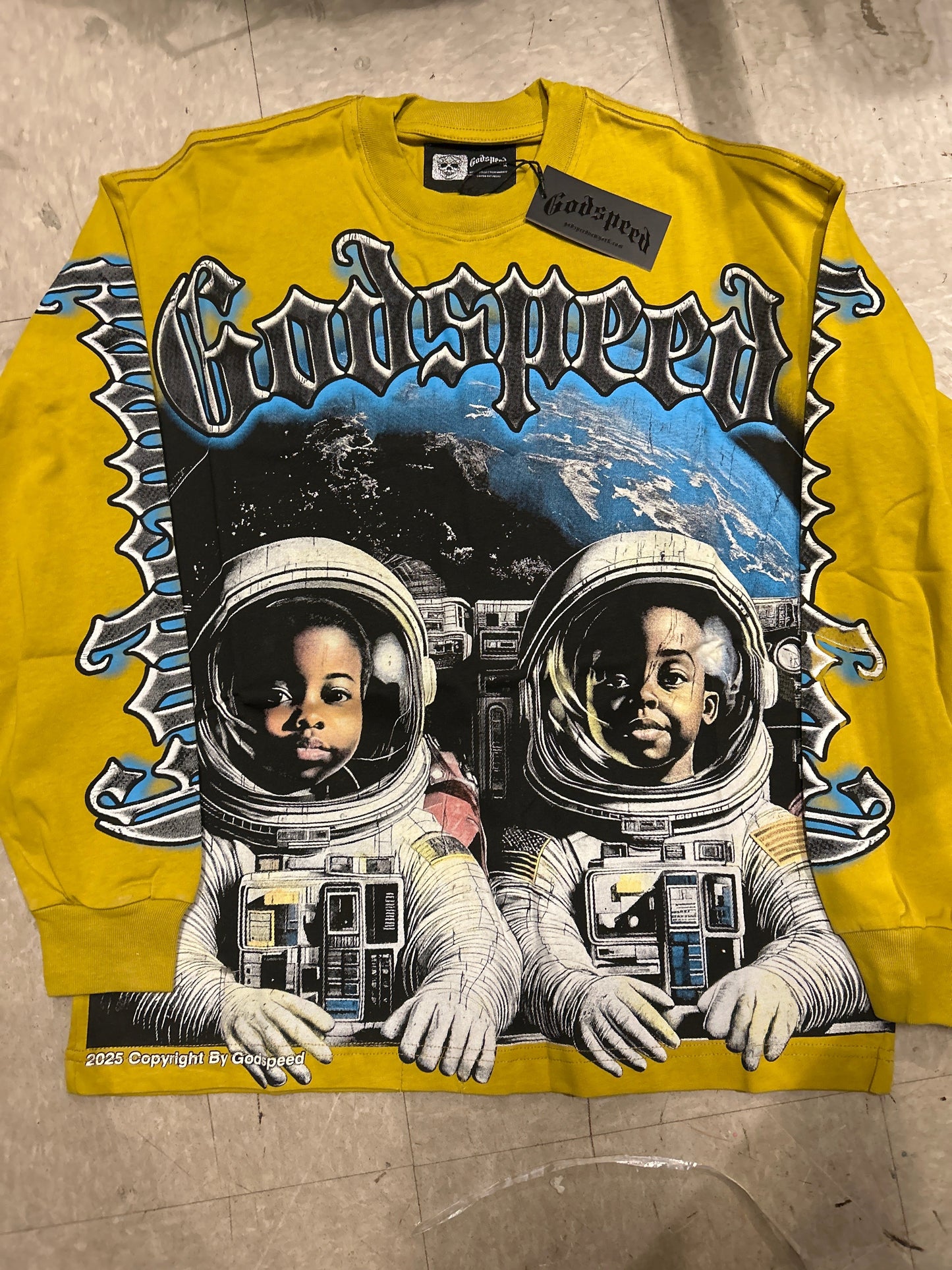 GodSpeed Yellow Baby Astronauts LongSleeve