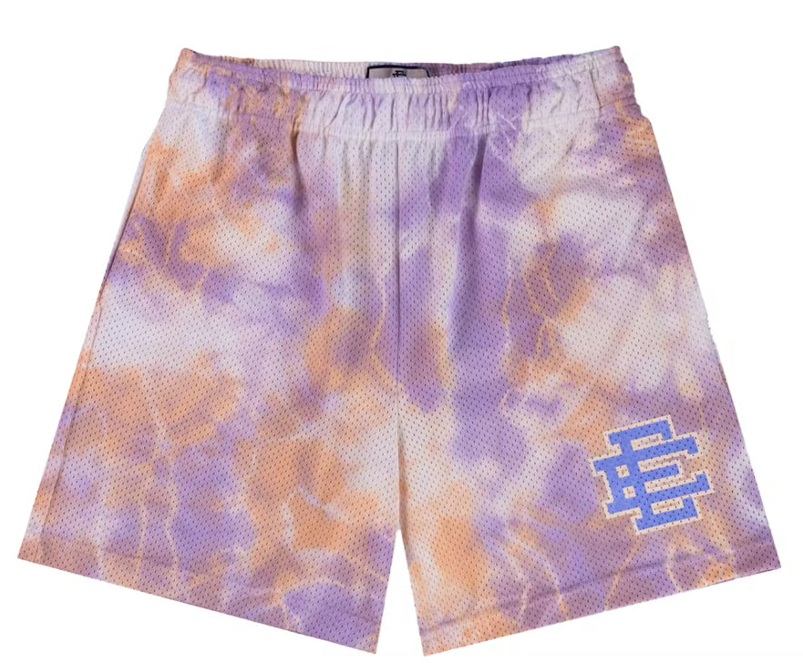 Eric Emmanuel Lavendor Tie Dye Shorts
