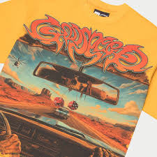 God Speed Orange In Car Tee