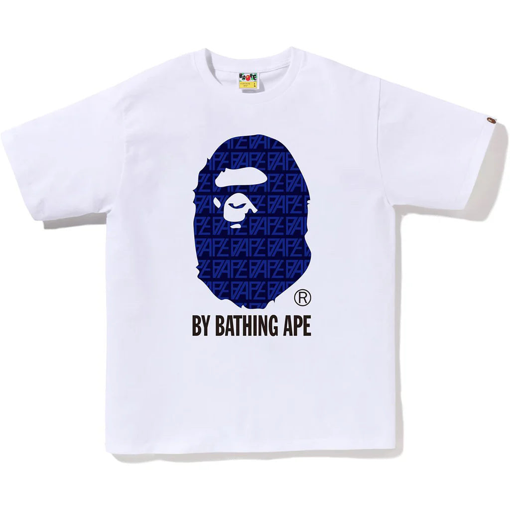 Bape #10 Navy monogram tee