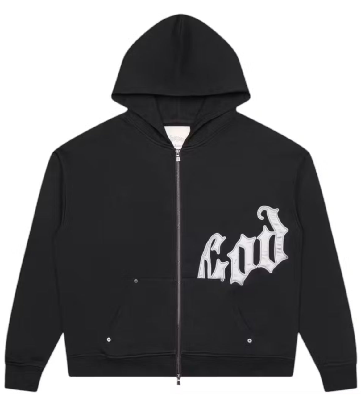 Godspeed OG Logo V2 ZIP up Black/Silver Satin