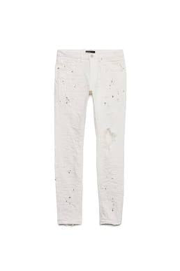 optic White Paint Blowout Purple Jeans