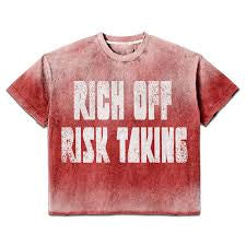 Prestige Red "Rich Off Risk Taking" Tee