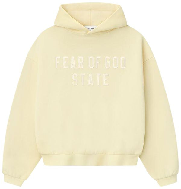 Essentials Fear of God Kids 90's Fit Fleece 'Garden Yellow' Hoodie