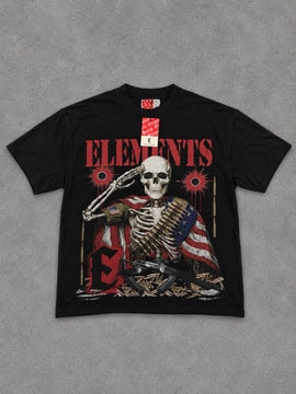 Saint Elements USA Skeleton Tee