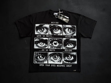 Rich Oni Black Graphic Eyes Tee