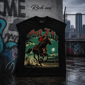 Rich Oni Black Horse Sleeveless Tee