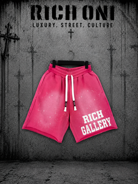 Rich Oni Pink Sweat Shorts