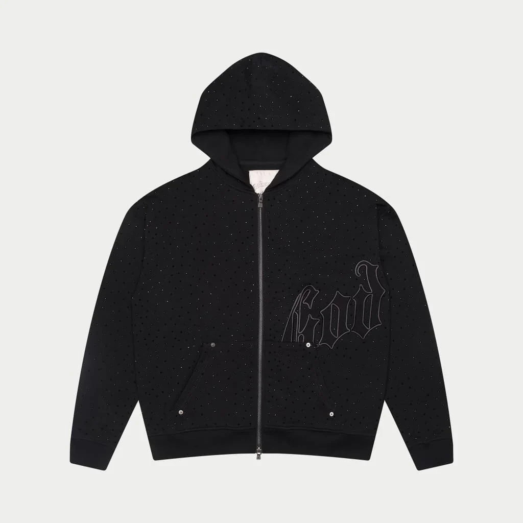 GODSPEED OG LOGO VVS Tripple Black Zip Up Hoodie