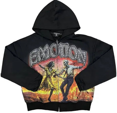 Mixed Emotion Black Last Dance Zip Up Hood