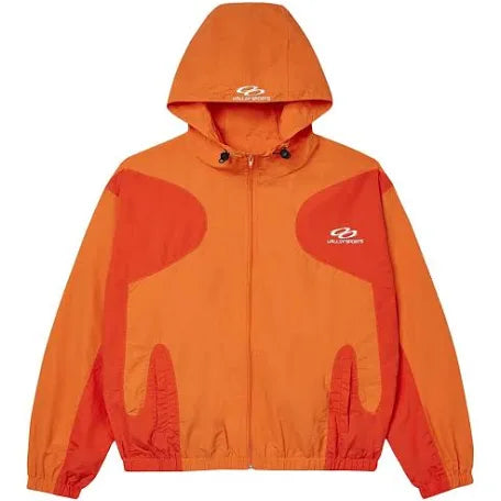 Vale Orange Storm Windbreaker zip up jacket