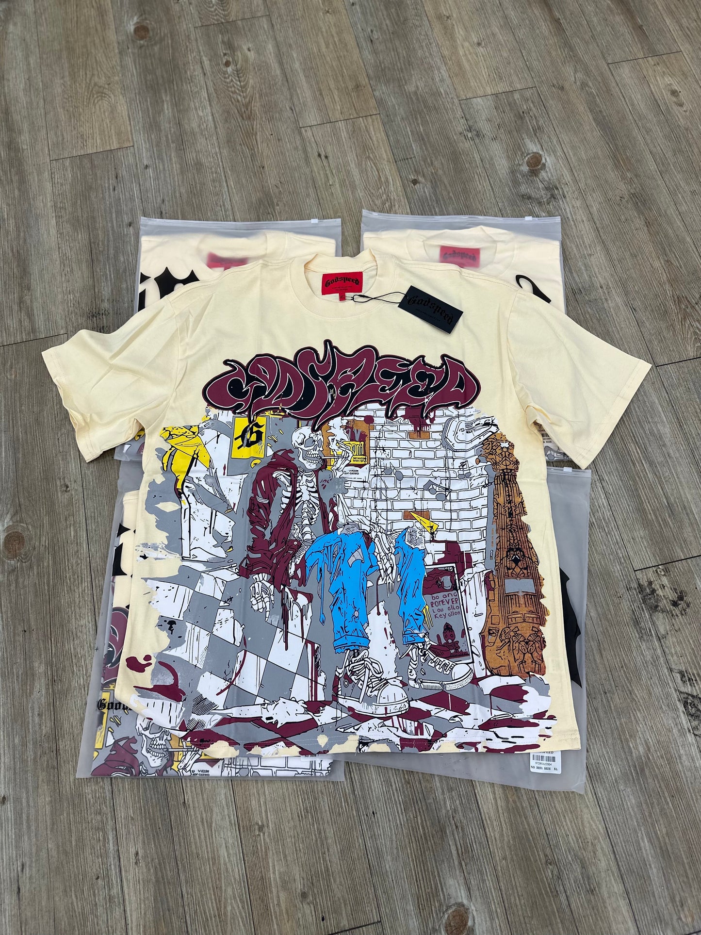 God Speed Stoner Cream Tee