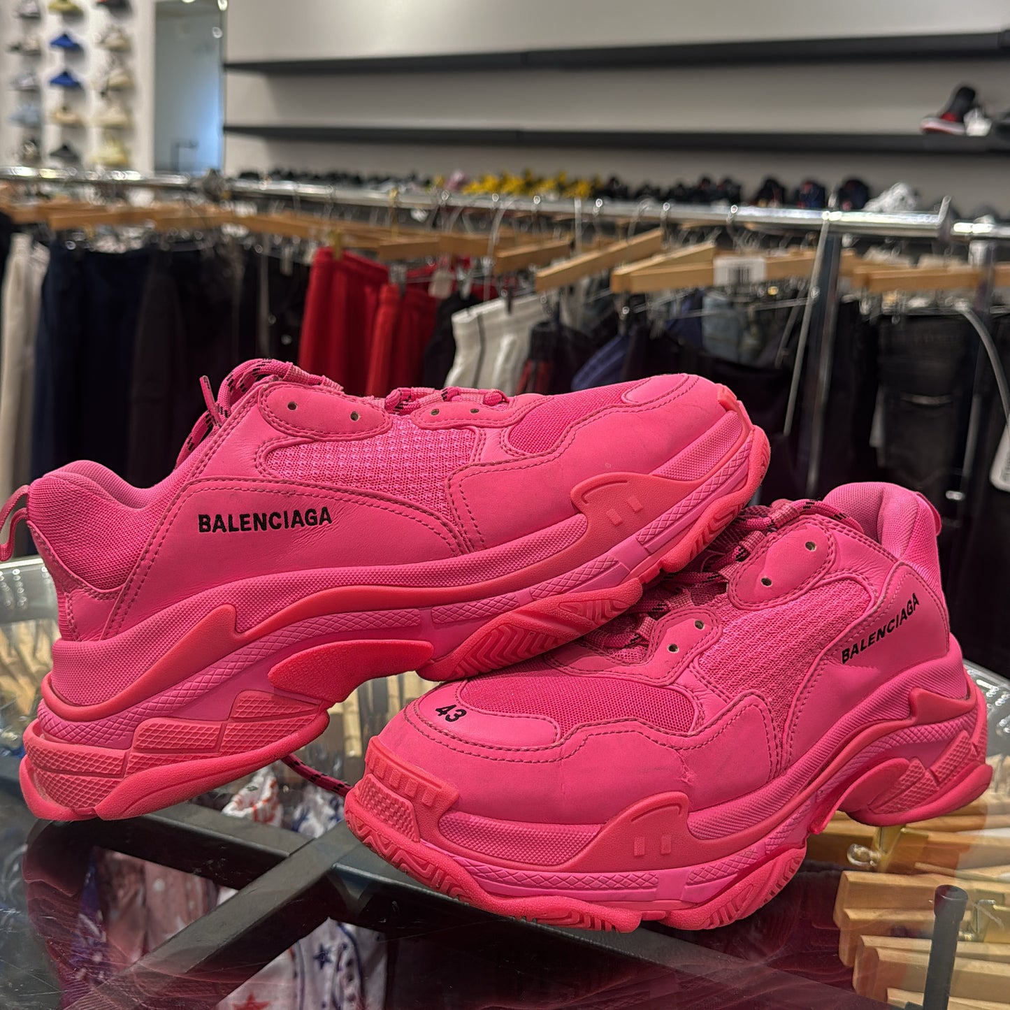 Balenciaga Triple S Hot Pink Used No Box