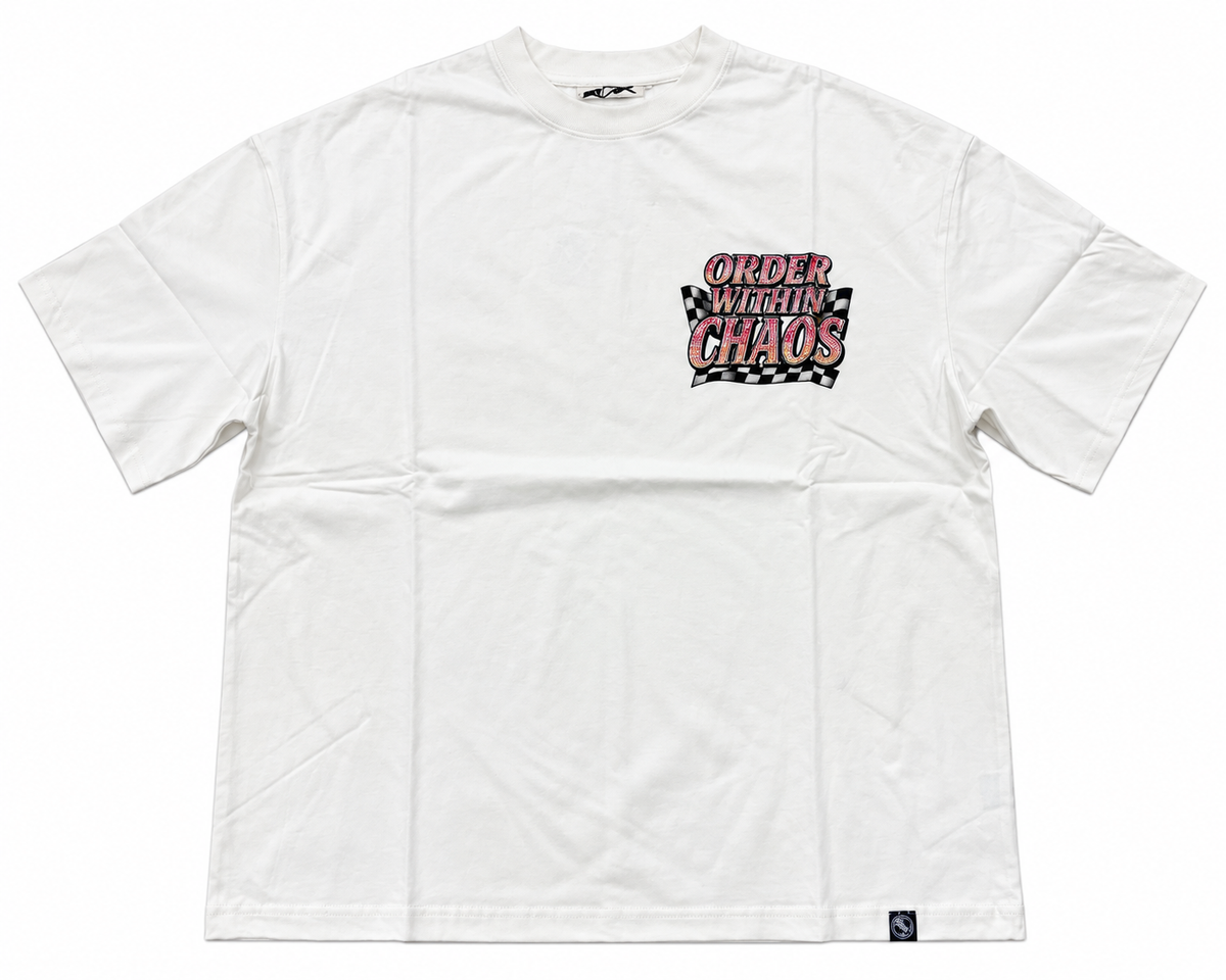 OWC White Race Track Tee