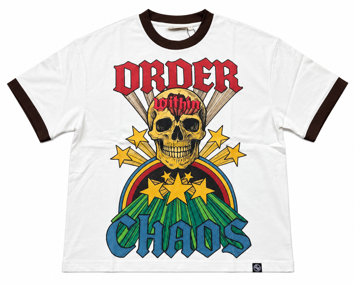 OWC Cream Skull Brown Red Tee