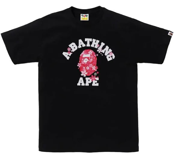 Bape #18 Sakura College Black Tee