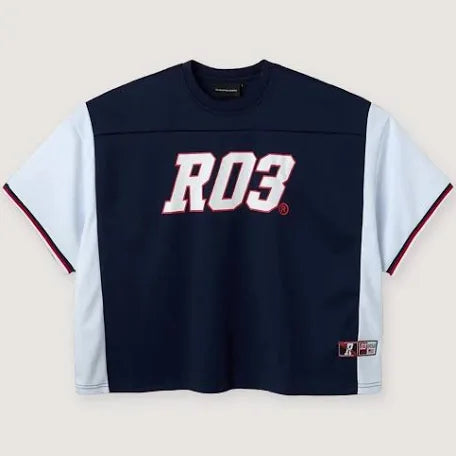 Raspberry Navy Jersey