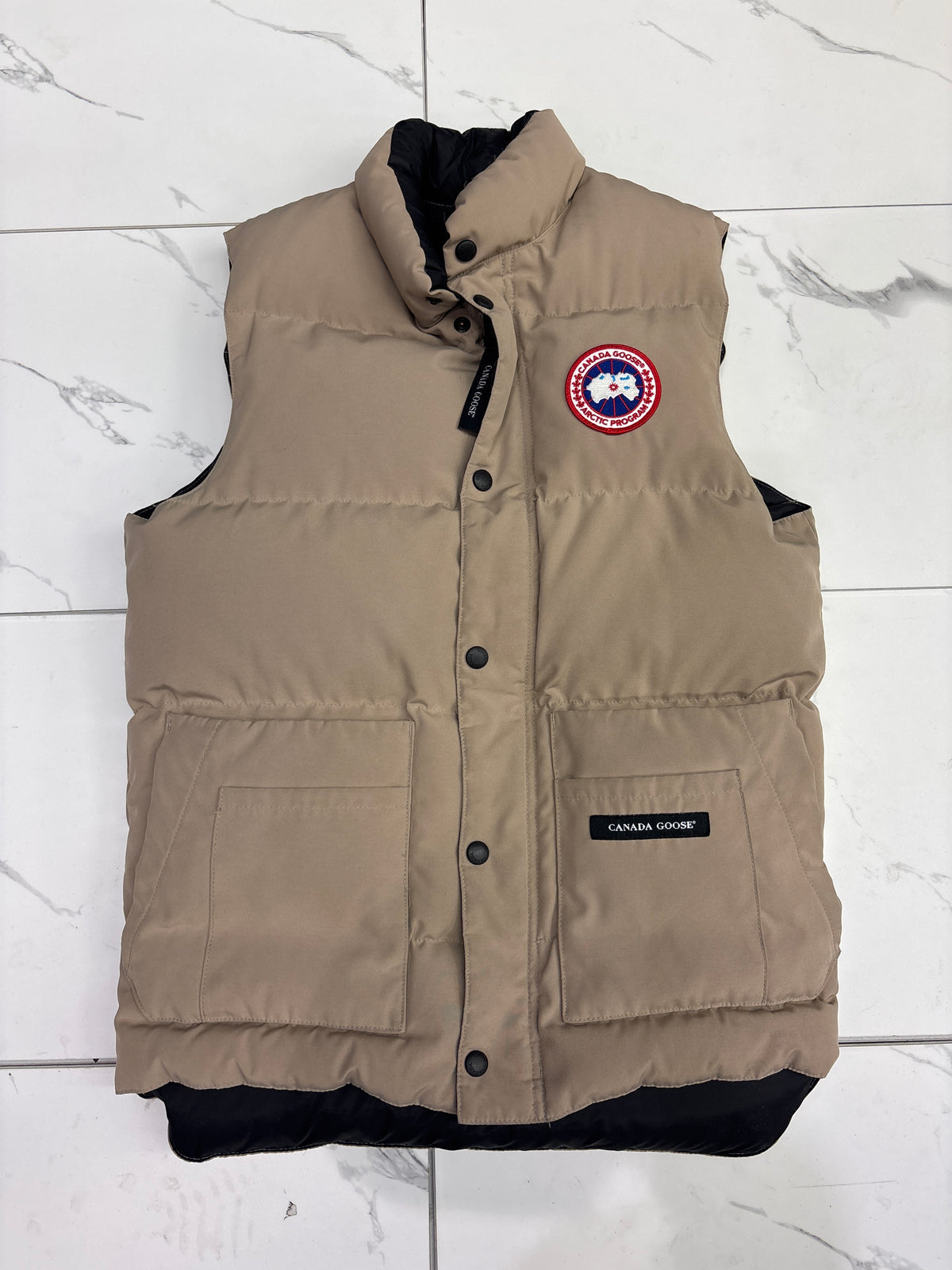 Canada Goose Khaki Puffer Vest