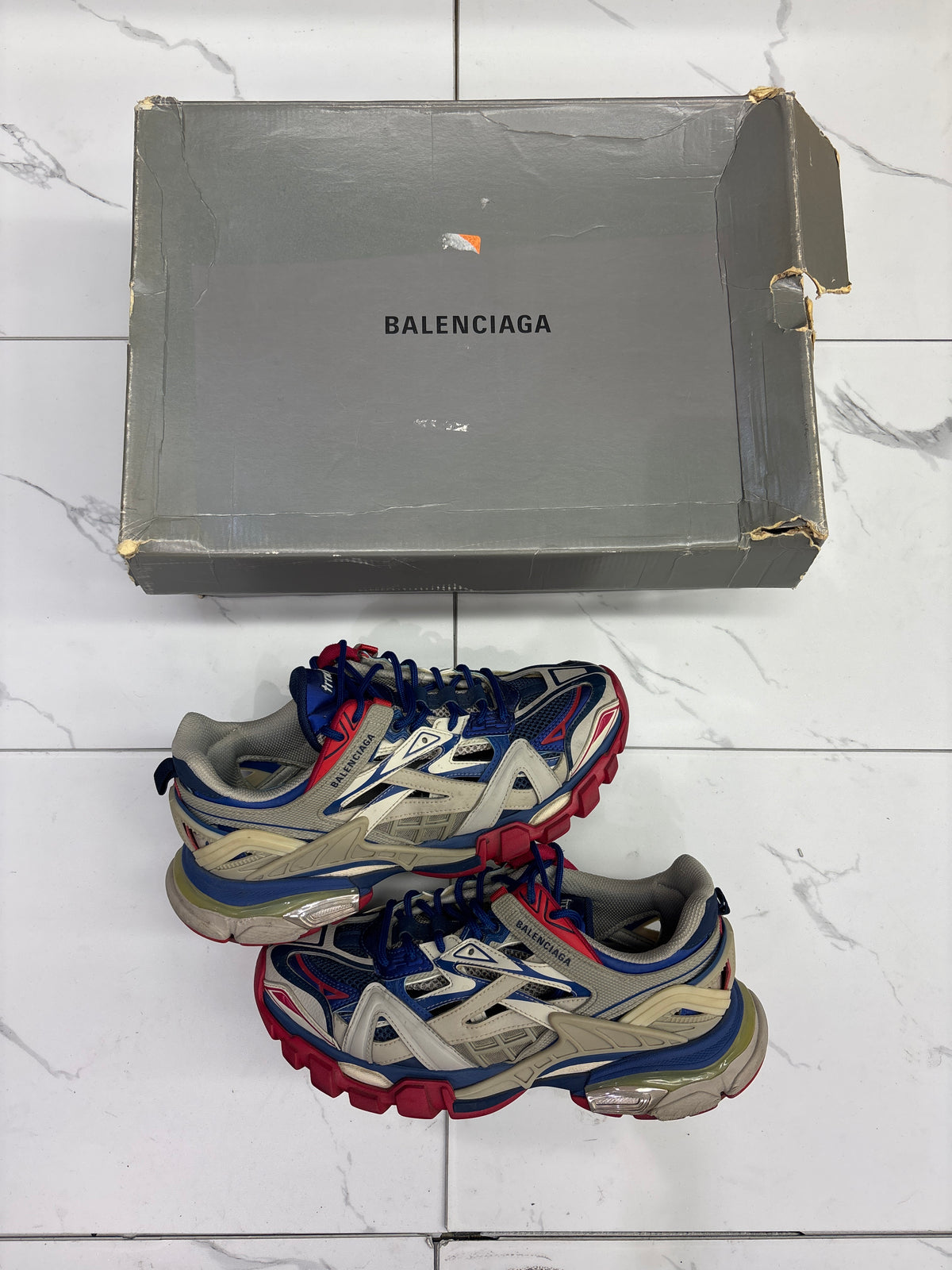 Balenciaga Track 2 Red/White/Blue USED W BOX