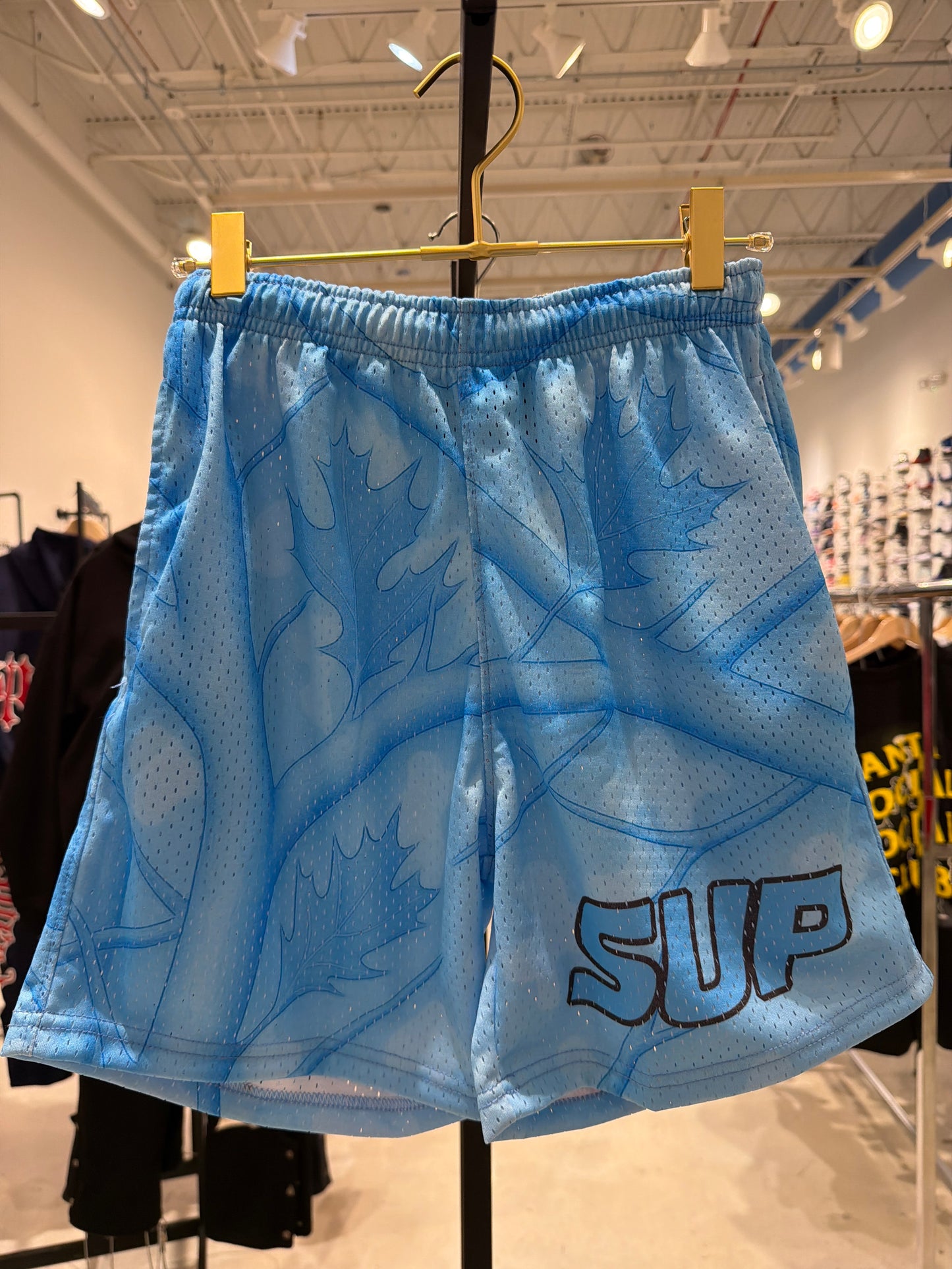 Sup Light Blue Camo Shorts