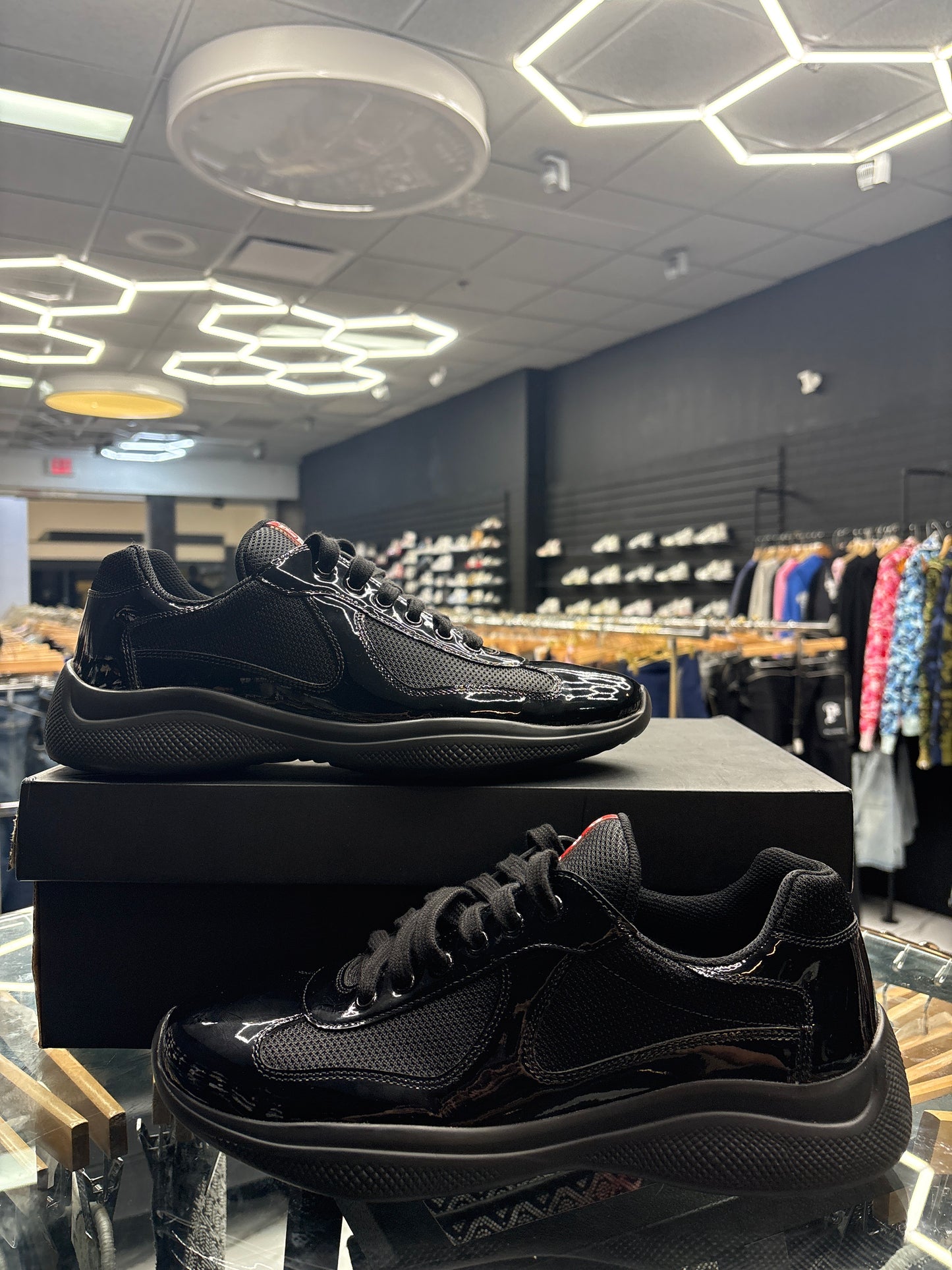 Prada Black Cups USED W BOX