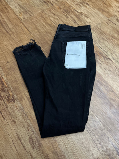 Pre-owned black purple jeans