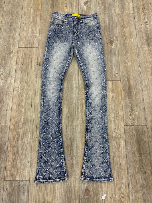 Guapi Rhinestone Blue Jeans PRE-OWNED