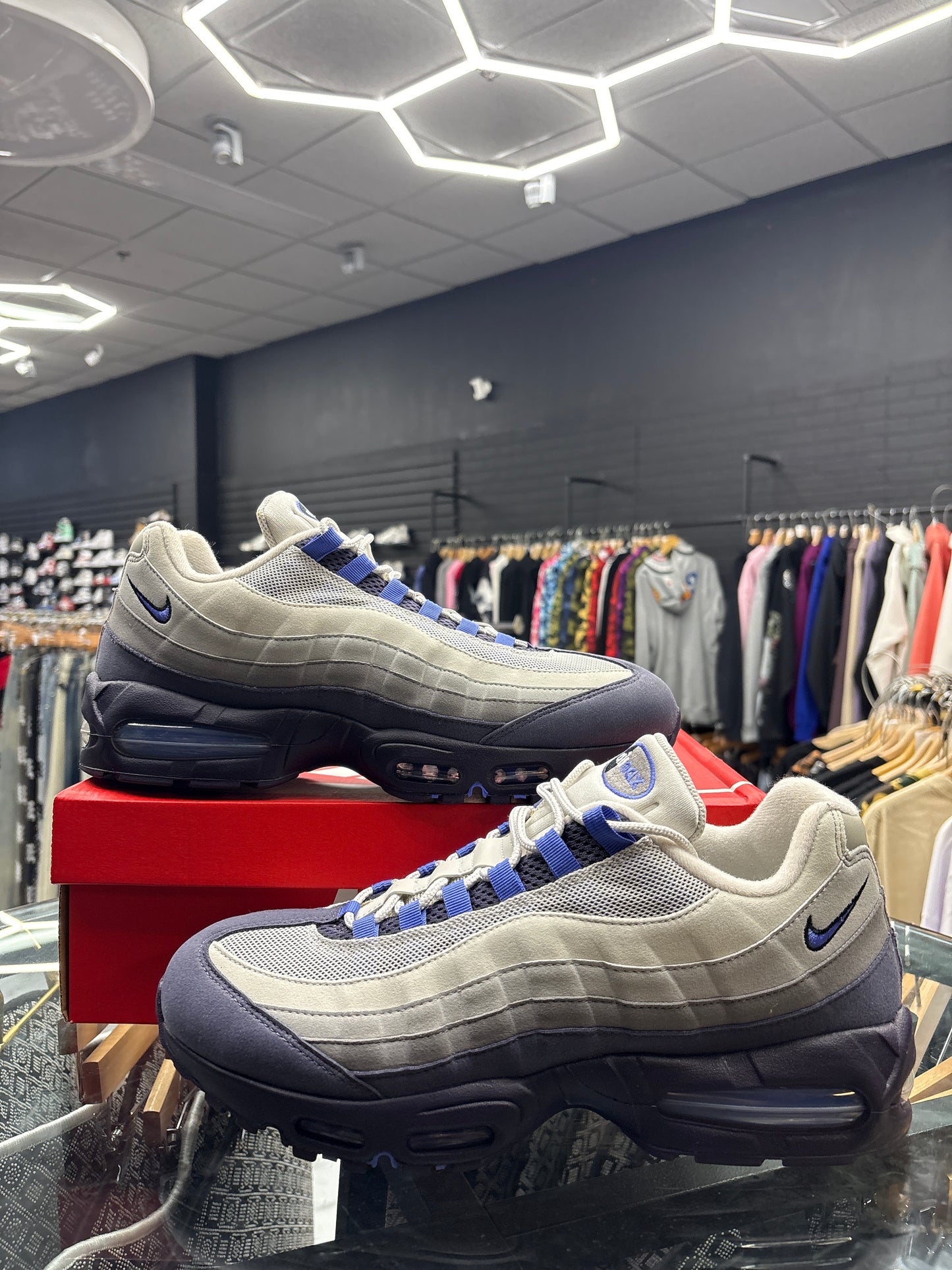 Nike Airmax 95 Big Bubble Blue/Grey USED W BOX