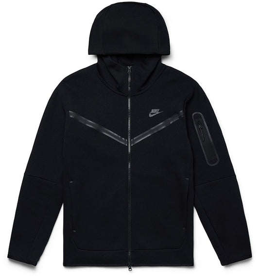 Black Nike Tech Fleece Full-Zip Hoodie