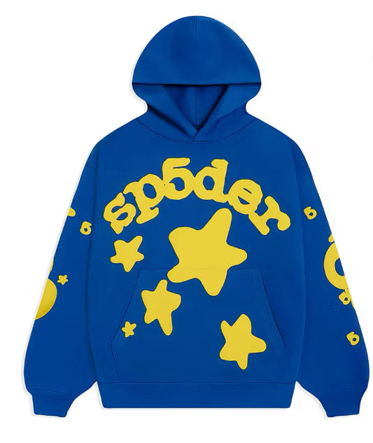 Sp5der hoodie beluga TC blue