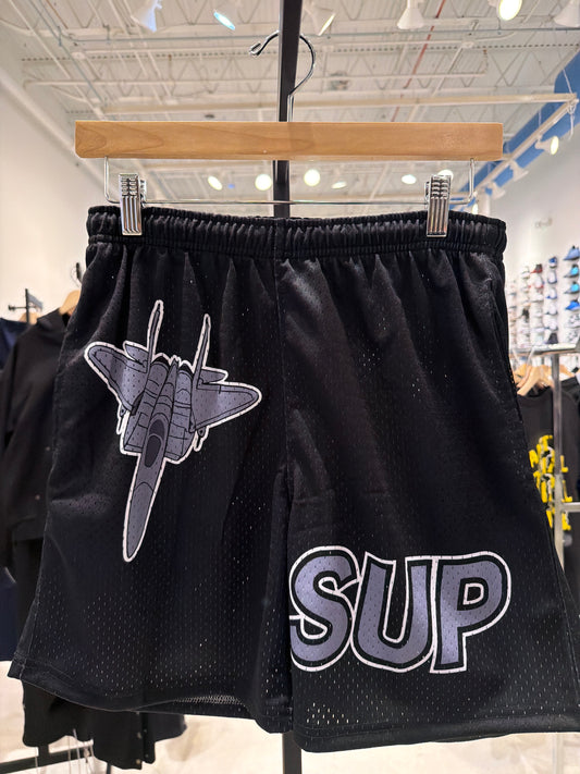 Sup Grey Rocket Ship Shorts