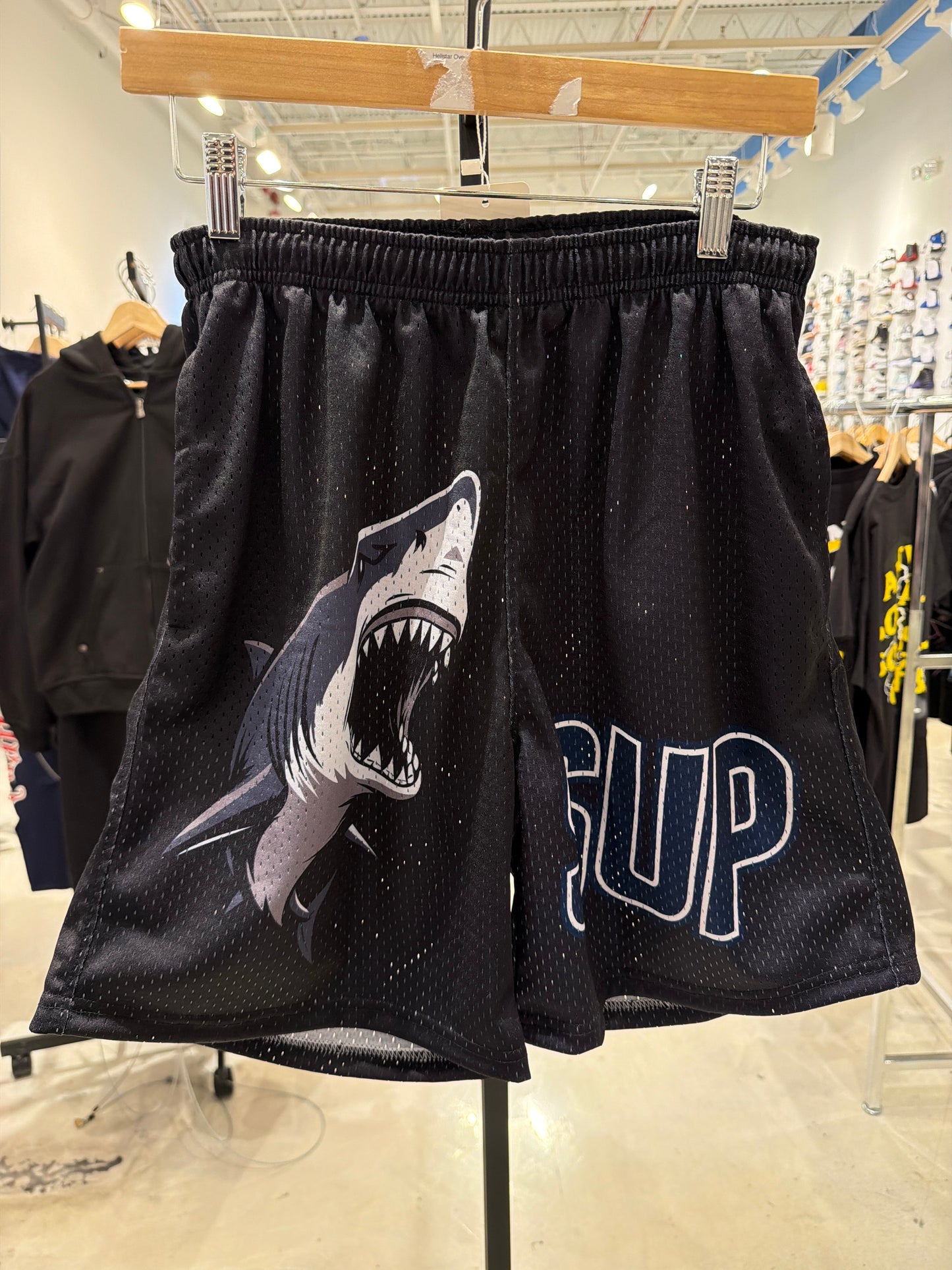 Sup Shark Black Shorts