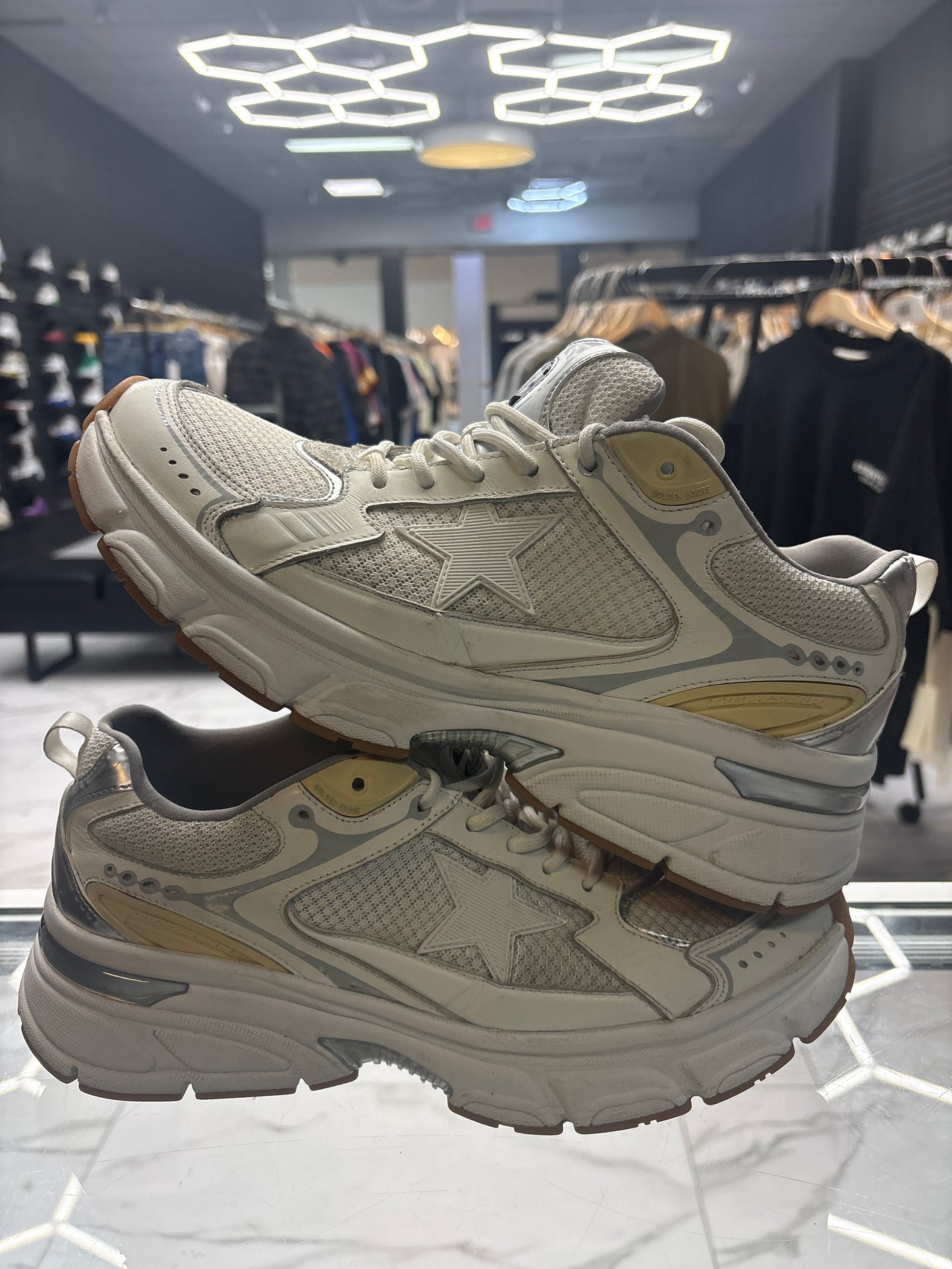 Golden Goose White Lighstar USED NO BOX