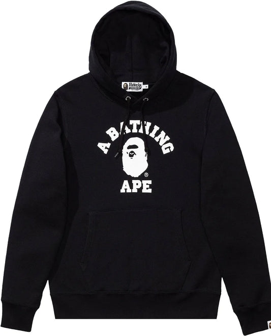 Bape #15 College Black Camo Pullover Hoodie