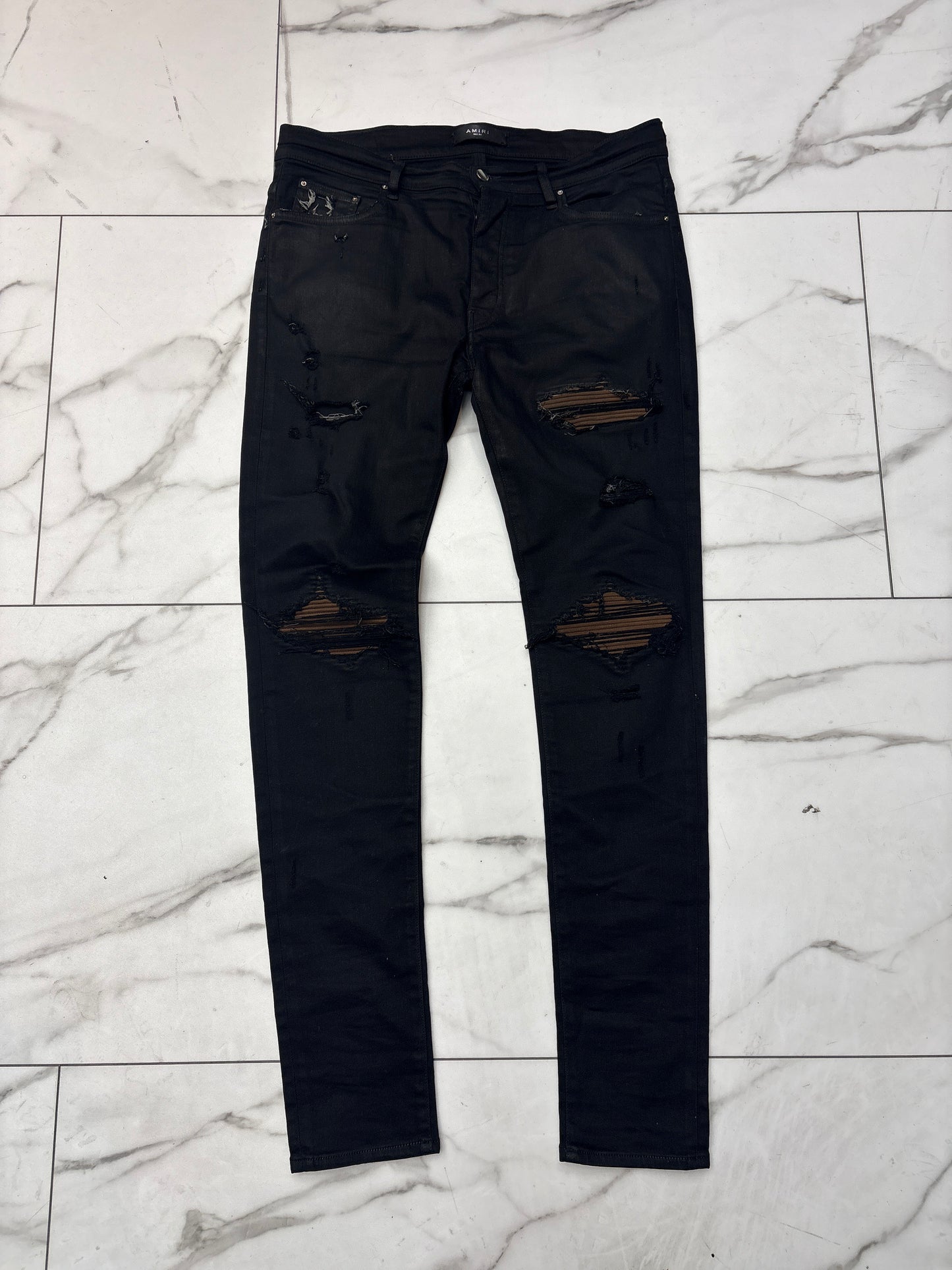 Amiri MX1 Comic Black Jeans USED