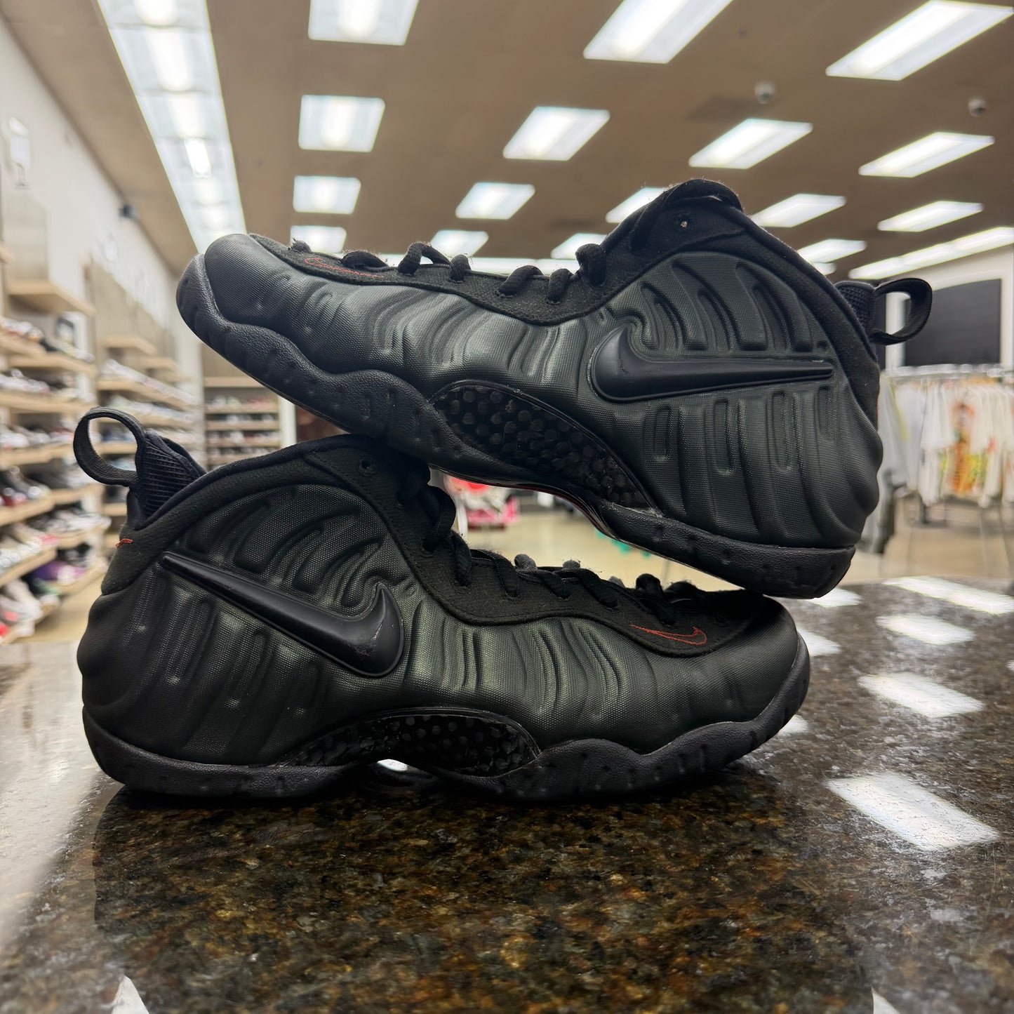 Nike Air Foamposite Pro Sequoia preowned No box no insoles