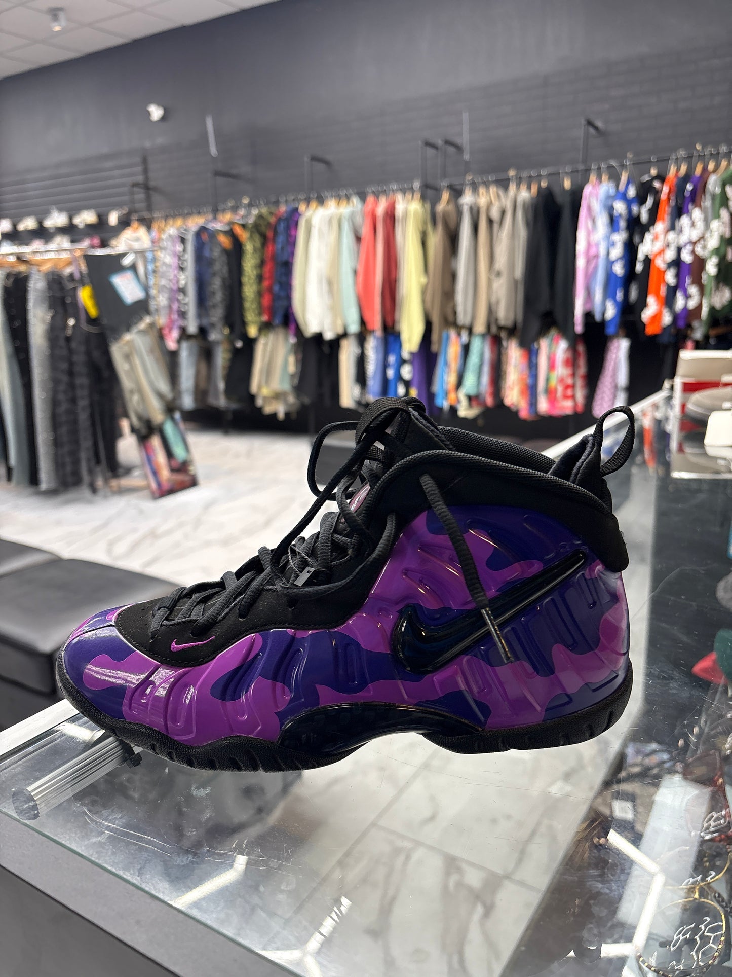 Foamposite Purple Camo USED