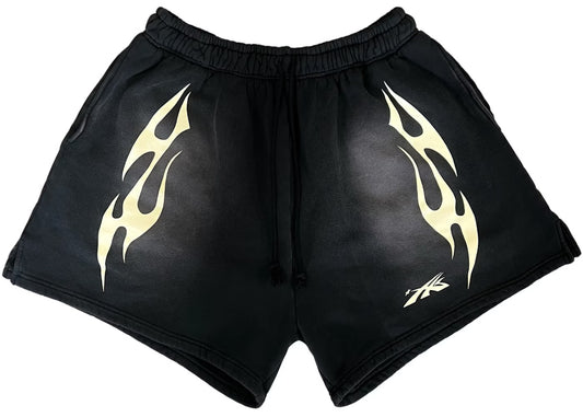 hellstar sports flame shorts